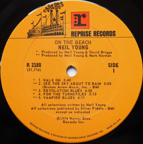 Neil Young / On The Beach (US Early Issue In Shrink!!)β