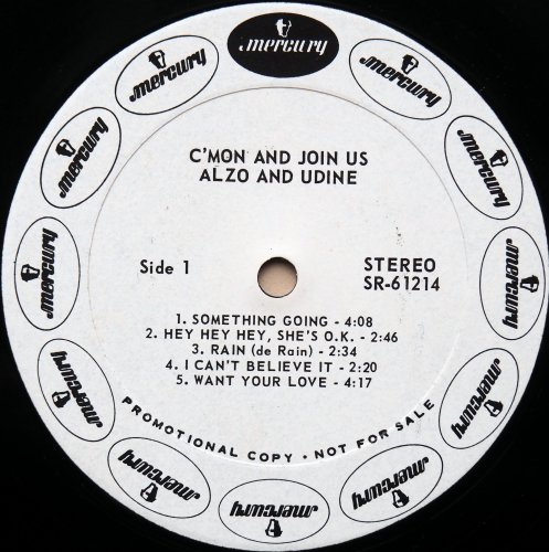Alzo & Udine / C'mon And Join Us! (White Label Promo)β