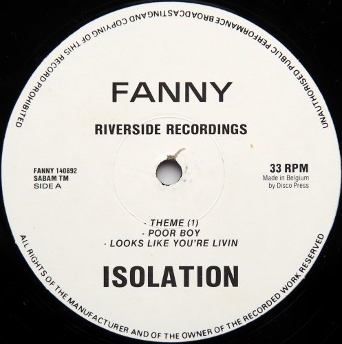 Isolation / Isolation (90s Reissue)β