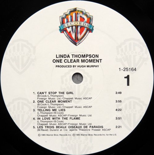 Linda Thompson / One Clear Moment β