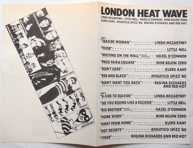 VA (Linda McCartney, Hazel O'Connor, Nine Below Zero, Klerk Kant) / London Heat Wave ( Ÿ)β