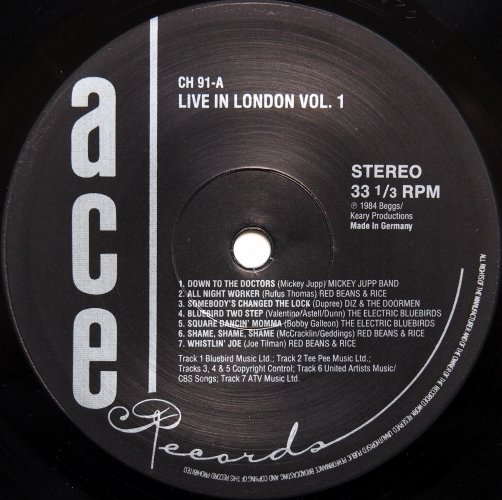 VA (Mickey Jupp, Diz & The Doormen, Red Beans & Rice etc) / Live In London Vol. 1 (UK Matrix-1)β
