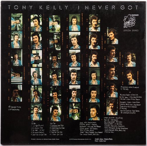 Tony Kelly / I Never Got (Kuckuck Original!!)β