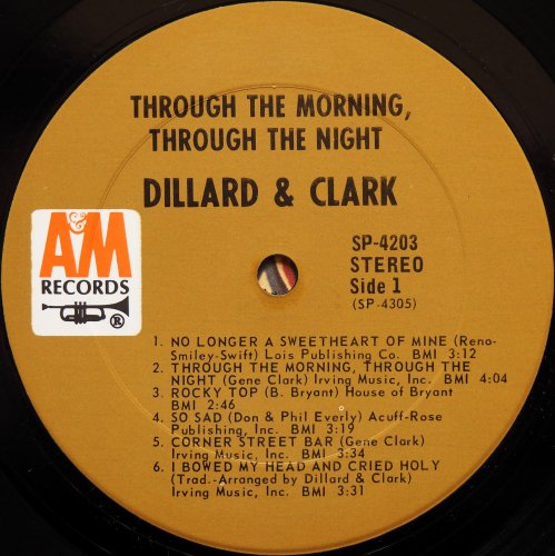 Dillard & Clark / Through The Morning Through The Night (US Early Issue)β