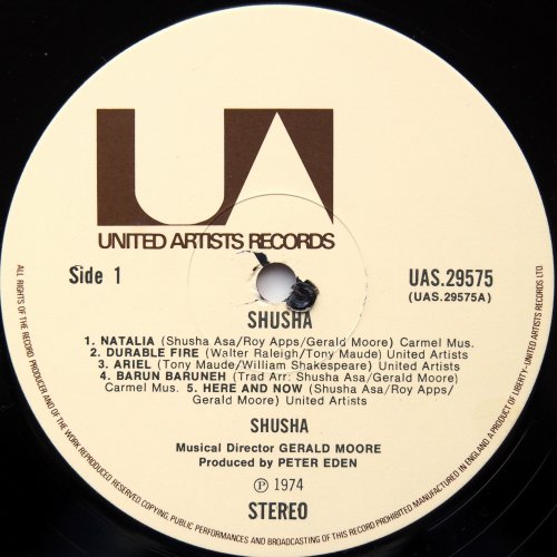 Shusha / Shusha (UK Matrix-1 In Shrink w/Mega Rare Poster!!)β
