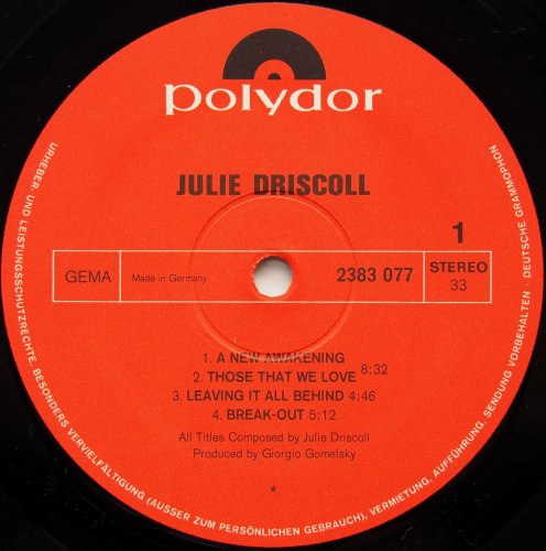 Julie Driscoll / 1969 (Germany)β
