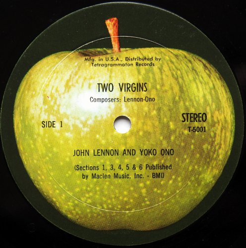 John Lennon And Yoko Ono / Two Virgins - Unfinished Music No.1. (US Original MR )β