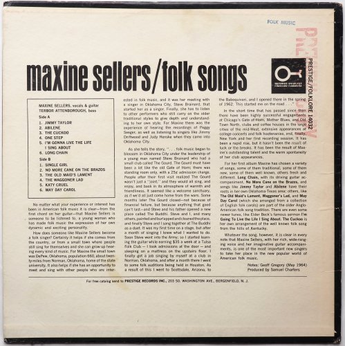 Maxine Sellers / Folk Songs β
