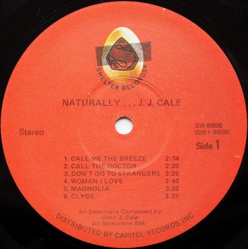 J.J. Cale / Naturally (US 2nd Issue)β