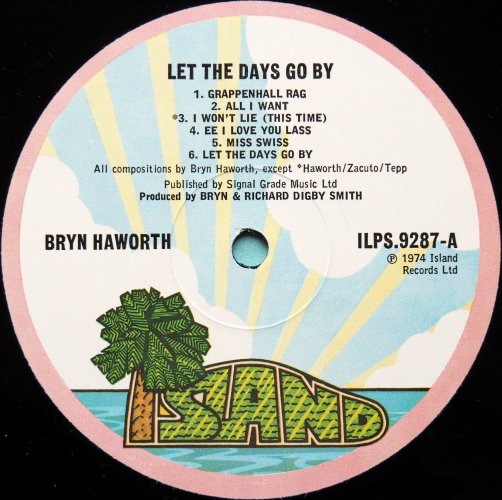 Bryn Haworth / Let The Days Go by (UK 1st Issue)の画像