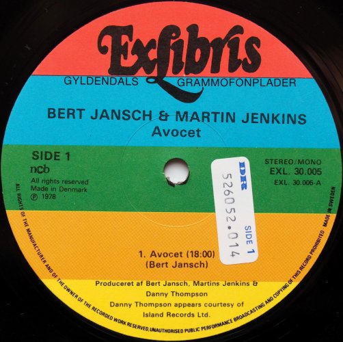 Bert Jansch & Martin Jenkins / Avocet (Denmark Original)β