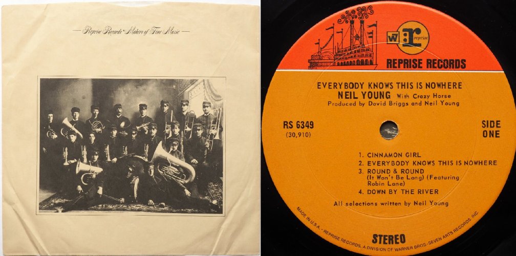 Neil Young With Crazy Horse / Everybody Knows This Is Nowhere (US 2-Tone Label Early Press)β