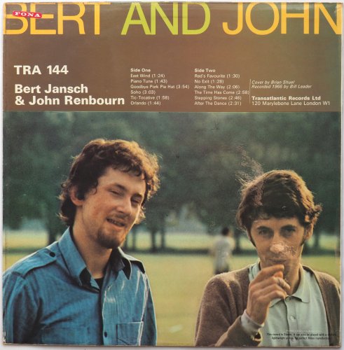Bert Jansch & John Renbourn / Bert And John (UK) β