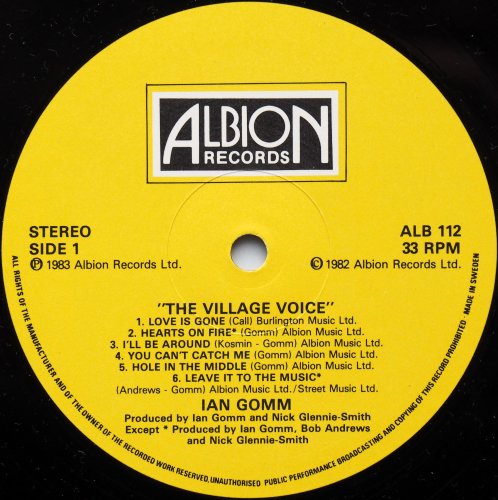 Ian Gomm / The Village Voice β