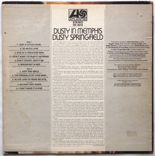 Dusty Springfield / Dusty in Memphis (US)β