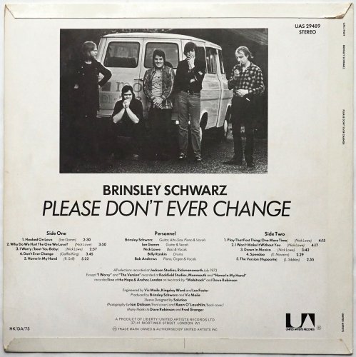 Brinsley Schwarz / Please Don't Ever Change (UK)の画像