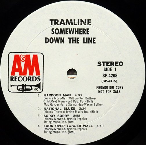 Tramline / Somewhere Down The Line (US White Label Promo)β