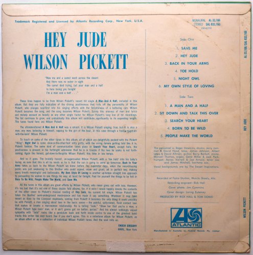 Wilson Pickett / Hey Jude (Australia Early Issue, Duane Allman!!)β