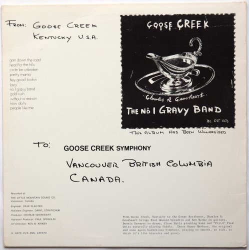 Goose Creek Symphony / Head For The Hillsβ