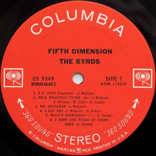 Byrds, The / Fifth Dimension (US 360Sound Early Issue Stereo) β