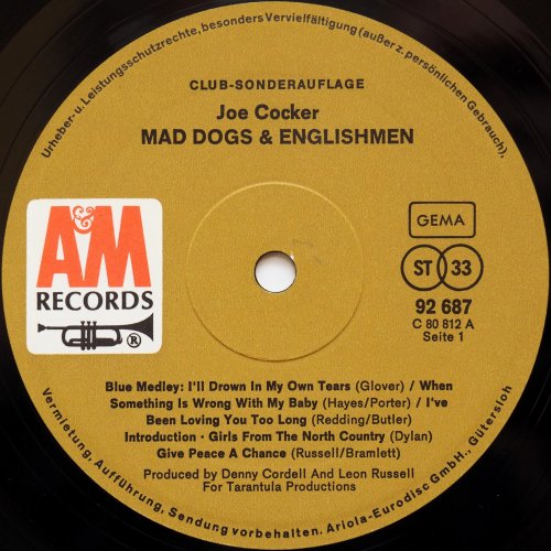Joe Cocker / Mad Dogs & Englishmen (Germany Poster Cover Club Edition)β