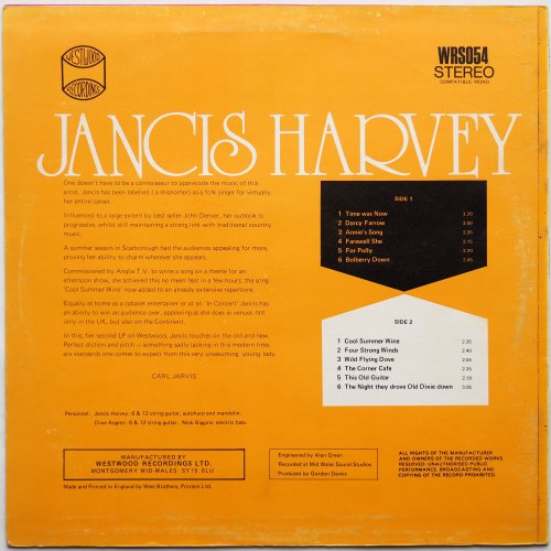Jancis Harvey / Time Was Now β
