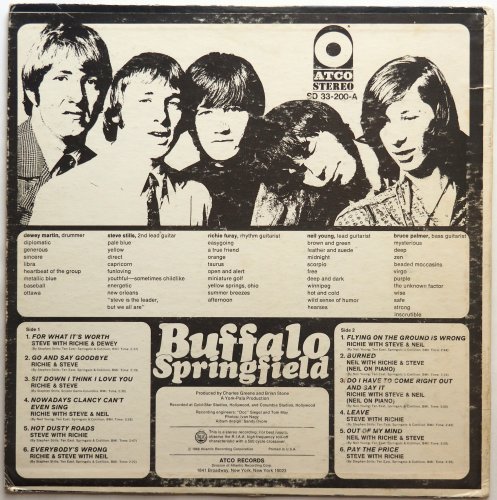 Buffalo Springfield / Buffalo Springfield (US Early 2nd Issue)β