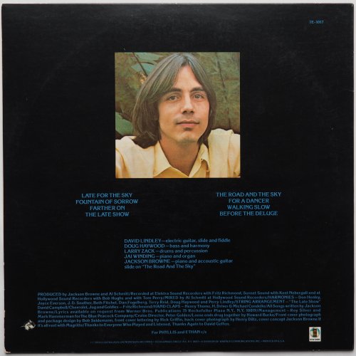 Jackson Browne / Late for The Sky (US Early Issue)β