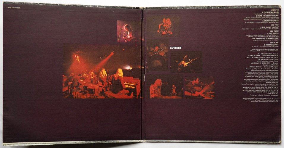 Allman Brothers Band / At Fillmore East (Pink Label Early Issue Club Edition)β