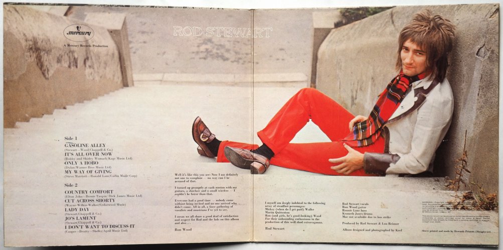 Rod Stewart / Gasoline Alley (UK Early Issue Small Swirl)β