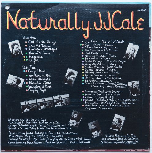 J.J. Cale / Naturally (US 1st Issue!!)β