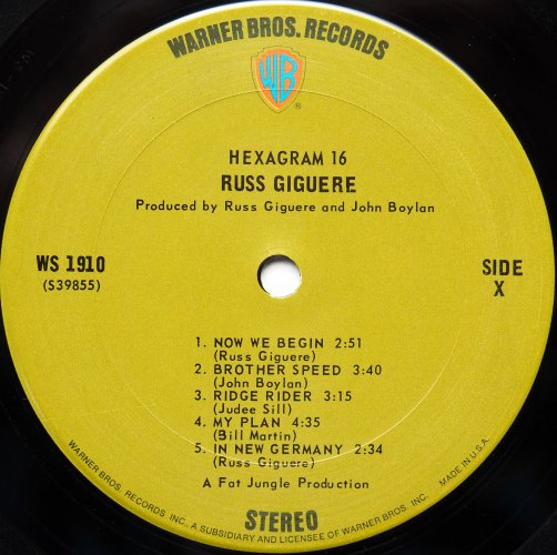 Russ Giguere / Hexagram 16 (In Shrink Judee Sill!!)β