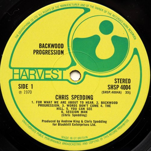 Chris Spedding / Backwood Progression (UK Matrix-1)β