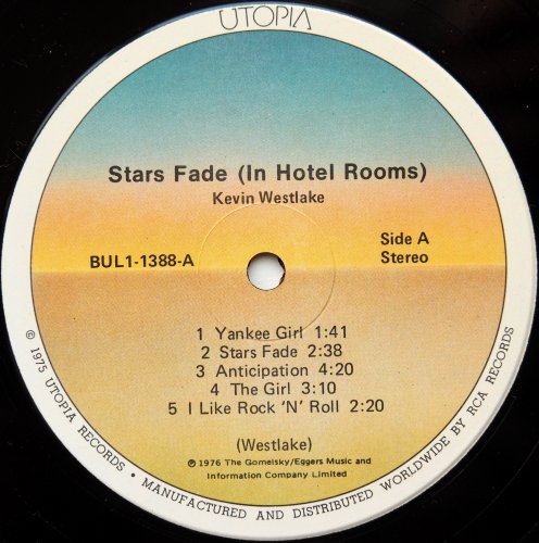 Kevin Westlake / Stars Fade (In Hotel Room) β