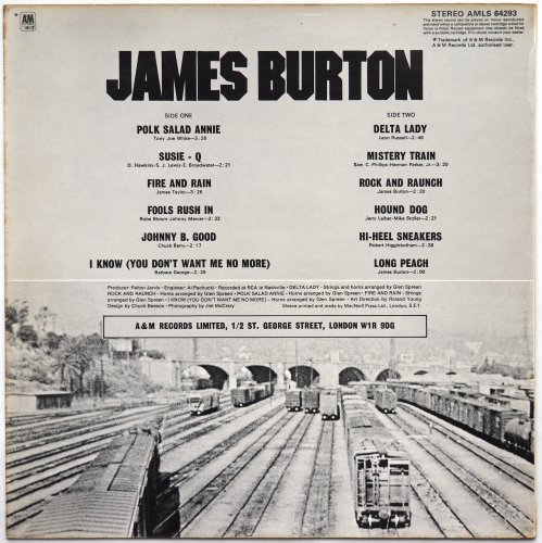 James Burton / The Guitar Sounds Of James Burton (Rare UK Matrix-1)β