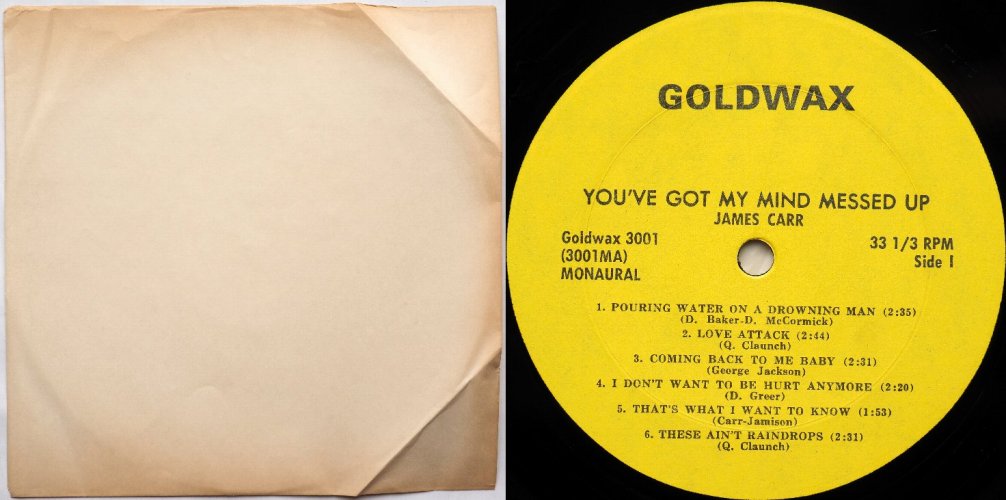 James Carr / You Got My Mind Messed Up (Goldwax Original Mono!!)β