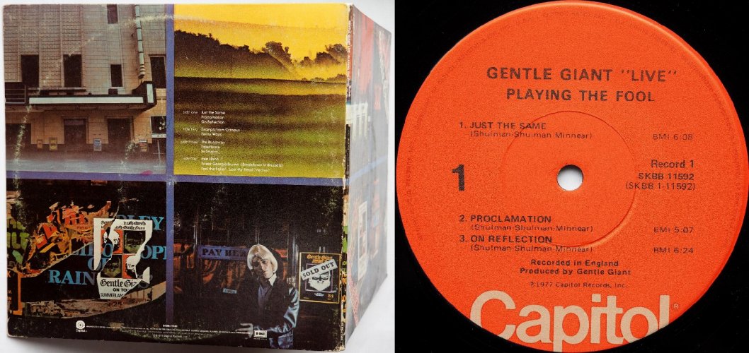 Gentle Giant / Playing The Fool : The Official Live (US 2LP)の画像