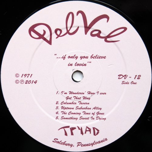 Tryad / ... If Only You Believe In Lovin' (Reissue)β