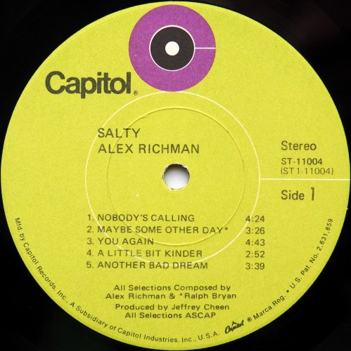 Alex Richman / Salty (Green Label)β