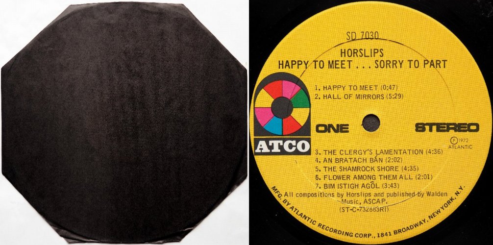 Horslips / Happy To Meet...Sorry To Part (US Octagon Jacket)β