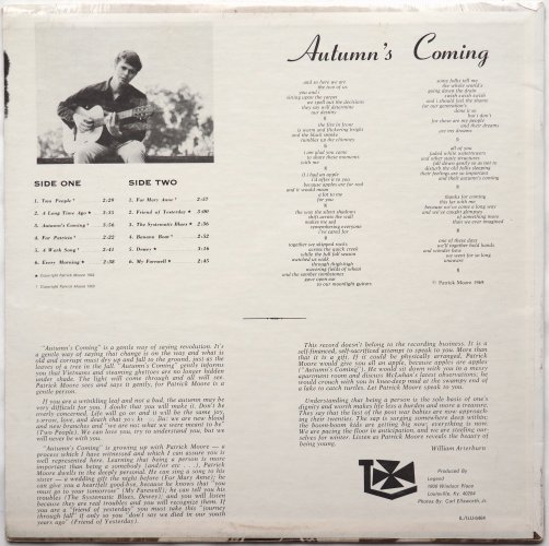 Patrick Moore / Autumn's Coming (Sealed!!)β