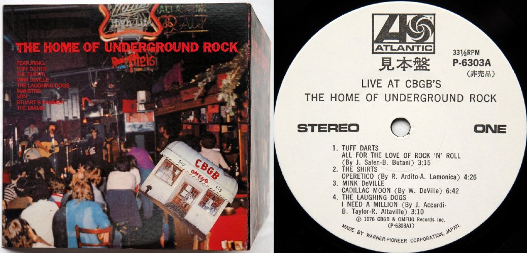 V.A. (Tuff Darts, Mink DeVille etc) / Live At CBGB's - The Home Of Underground Rock (٥븫)β