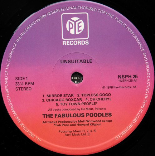 Fabulous Poodles / Unsuitable (UK)β