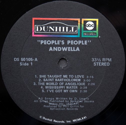 Andwella / People's People (US In Shrink!)の画像