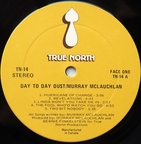 Murray McLauchlan / Day to Day Dust (Canada Original!)β