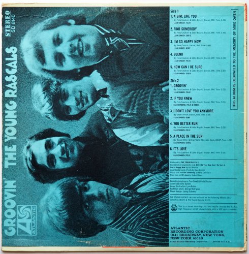 Young Rascals, The / Groovin' (US Early Issue)β