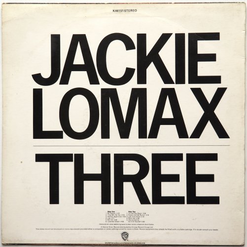 Jackie Lomax / Three (UK Matrix-1)β