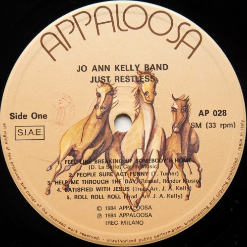 Jo Ann Kelly Band / Just Restlessβ