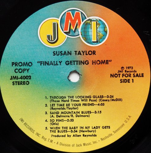 Susan Taylor / Finally Getting Home (Promo In Shrink)β