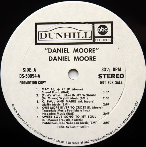Daniel Moore / Daniel Moore (White Label Promo)β